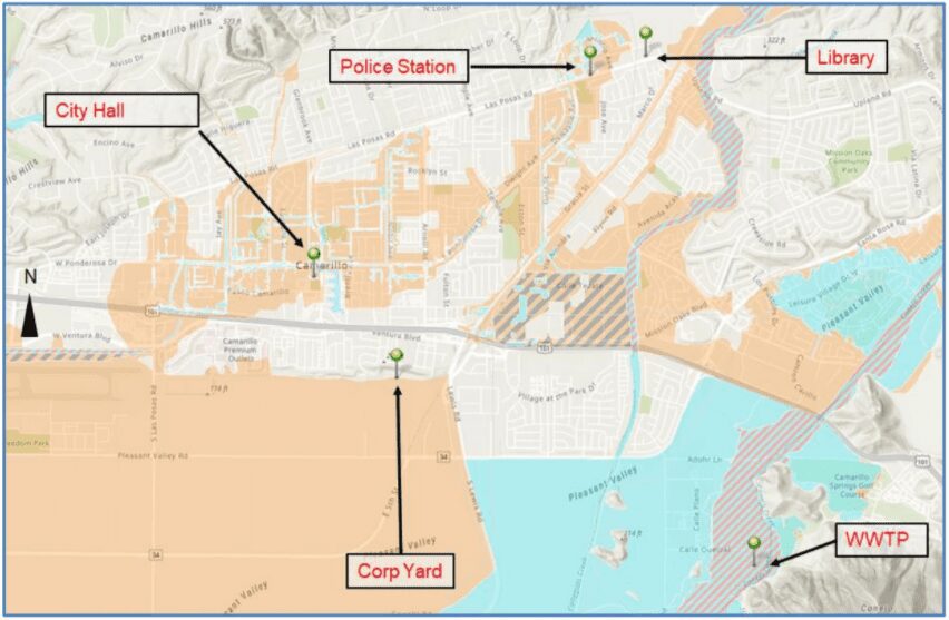 A map of the police station and the cop yard.