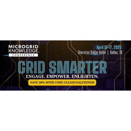 Conference advertisement with discount code.