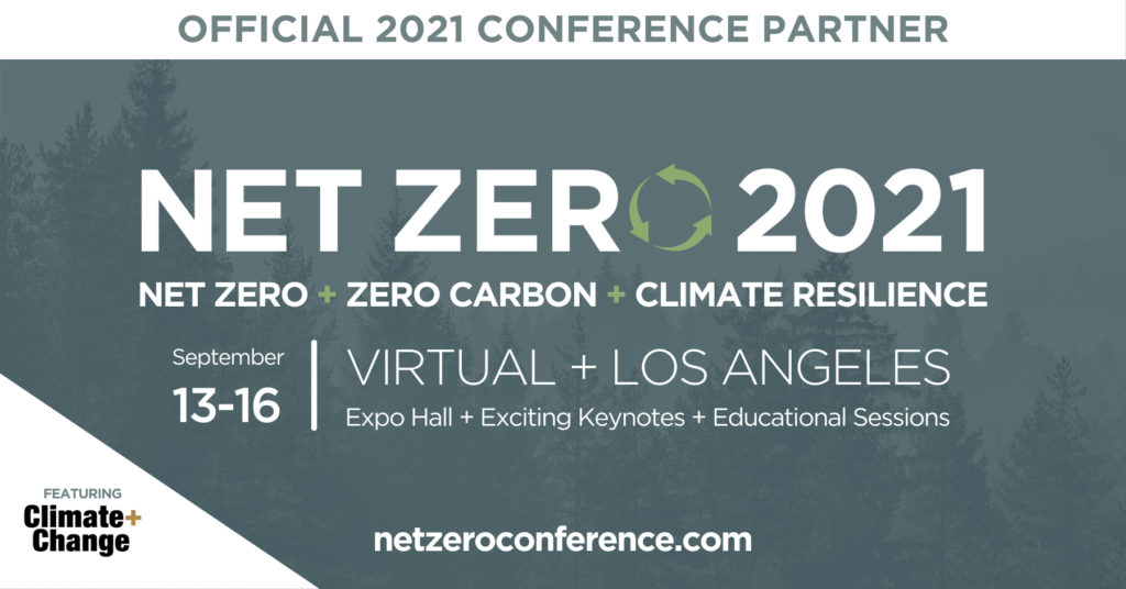 A poster for the net zero conference.