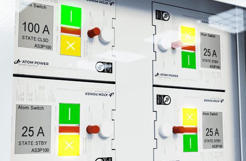 A close up of four different types of lockers