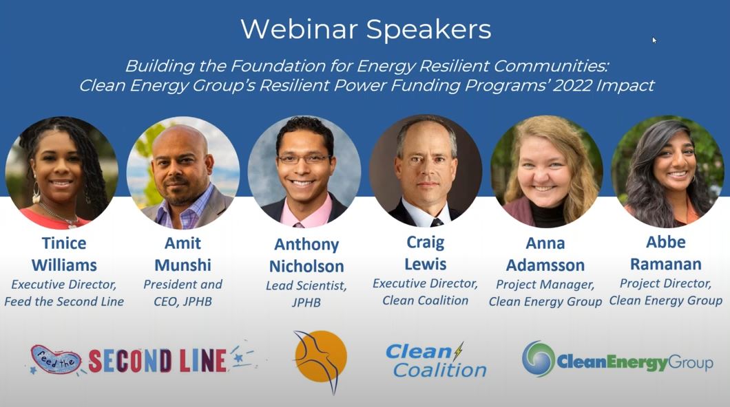 CEG's Building the Foundation for Energy Resilient Communities 2022