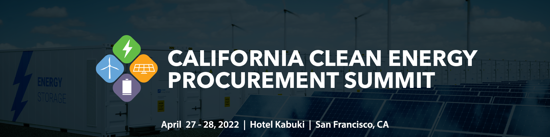 A banner with the words california clean procurement week on it.