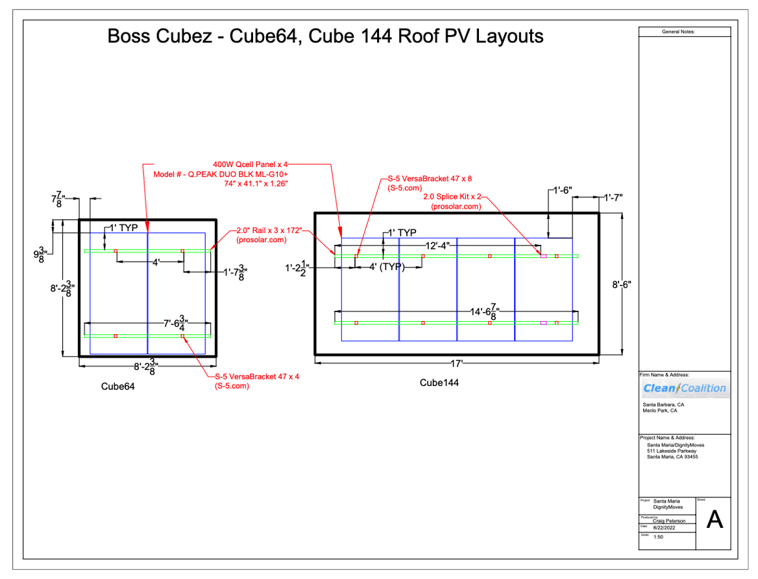 A drawing of the layout for boss cubez cube