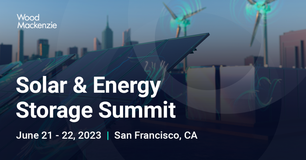 A banner with the words " energy & energy storage summit 2 0 2 3, san francisco ," on it.