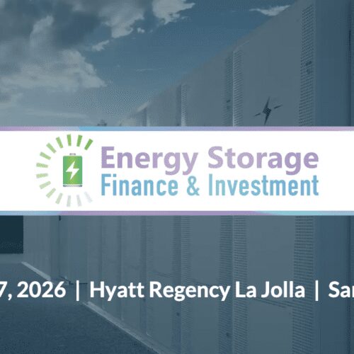 Energy Storage Finance and Investment conference banner
